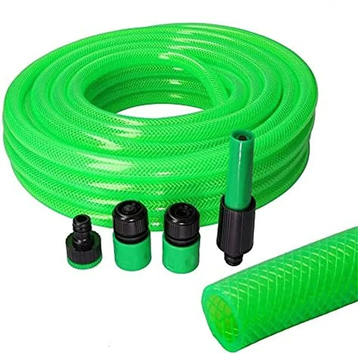 EDM Kit MANGUERA Jardin Anti-Torsion Ø Interior 15mm Ø Exterior 20mm (5/8") - Rollo 25m con ACCESORIOS