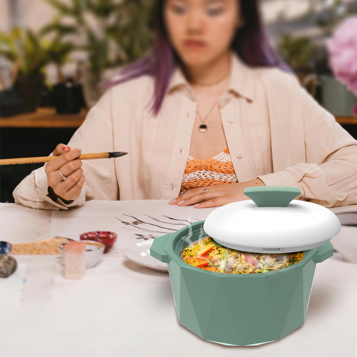 Pinnacle Isolierte Auflaufform mit Deckel, 3-teiliges Set, 3/2/1 qt. Hot Pot Speisenwärmer/Kühler – Thermo-Suppen-/Salat-Servierschüssel – Edelstahl Heißspeisebehälter – Bestes Geschenk-Set für Mütter