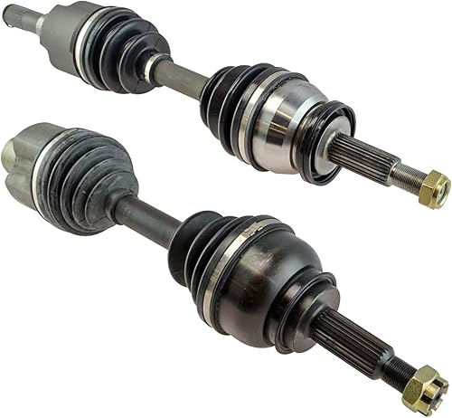 Miniatura 3 de TRQ Juego de conjunto de eje de transmisión CV delantero para conductor y pasajero, 2 piezas, compatible con Ford Explorer 4WD 95-01, Explorer AWD