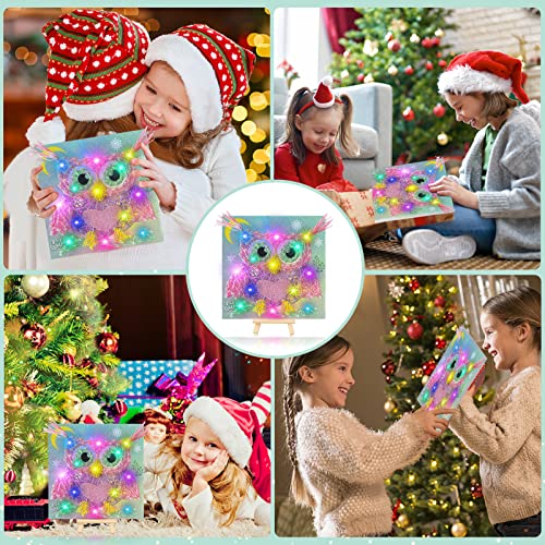 String Art Kit For Kids - Diy Owl String Art Kit With Multi-Colored Led Light-Christmas Birthday Festival Gifts For 6 7 8 9 10 Year Old Girlskids Gifts -Arts And Crafts For Kids Ages 8-12 Girls #TOP3