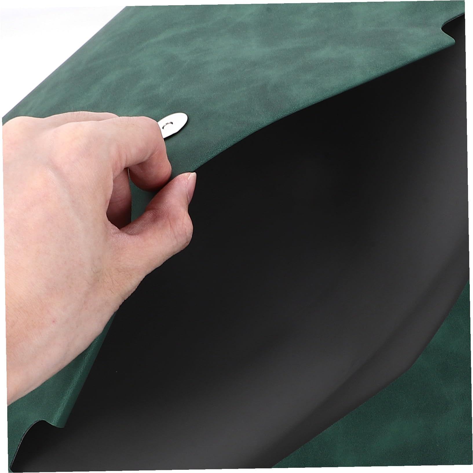 POPETPOP Pochette à Dossiers Paquet à Dossiers Vert Pliable en Simili Cuir pour Organiser Documents Portable pour Étudiants et Bureau