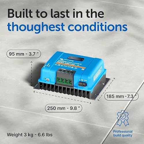 Miniatura 3 de Victron Energy SmartSolar MPPT Tr - Controlador de carga solar (Bluetooth), controladores de carga para paneles solares, 250 V, 60 amperios,