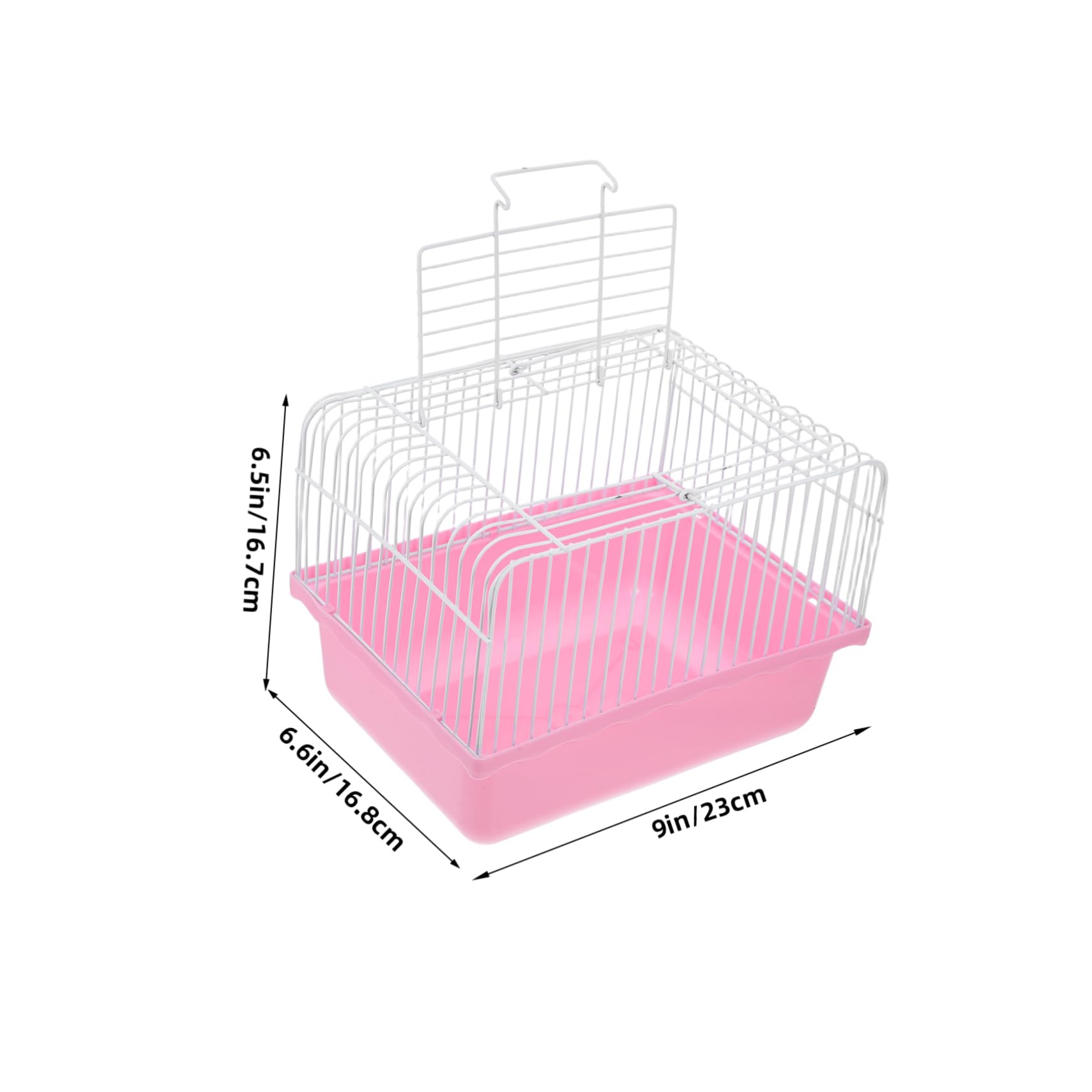 BCOATH Lightweight Abs Material Birdcage Portable Travel Cage for Parakeets Lovebirds Window for Easy Viewing