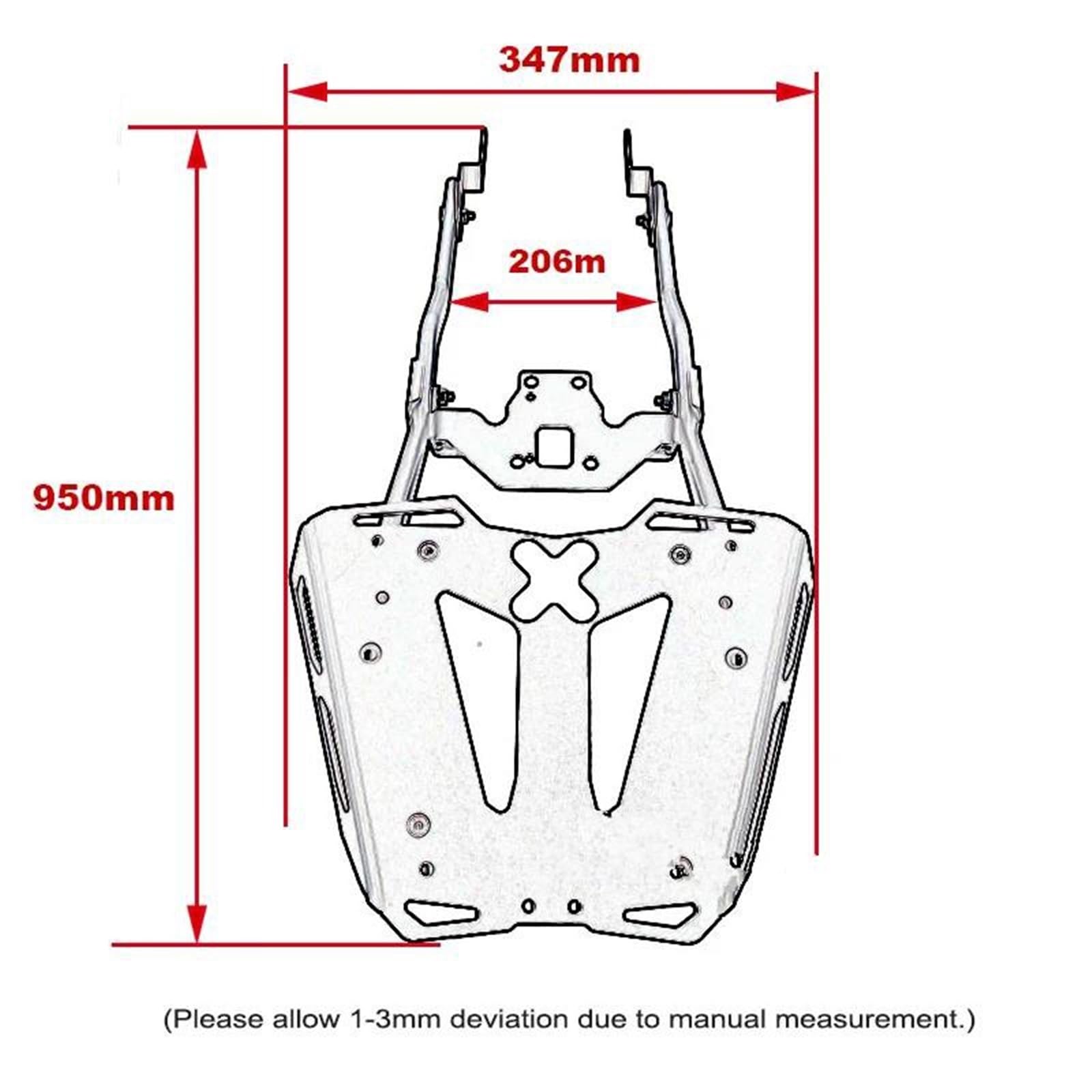 Accessori Moto Supporto Portapacchi Posteriore Per Kawasaki Z900 Z 900 SE 2017-2022