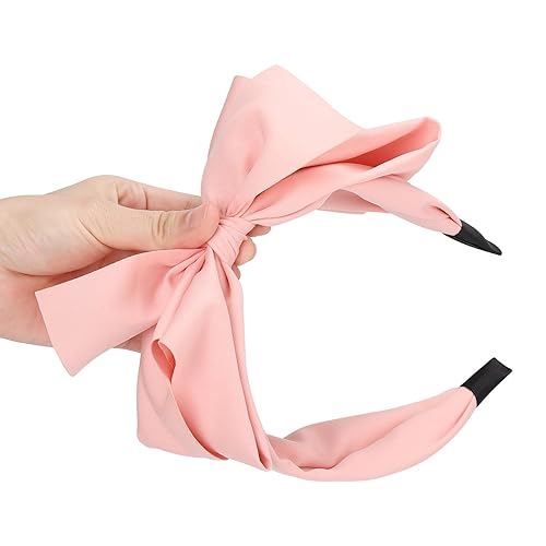Miniatura 3 de WantGor Diademas de lazo para mujer, aro grande con lazo para el pelo, para mujer, turbante ancho anudado, banda para el cabello, accesorios para el