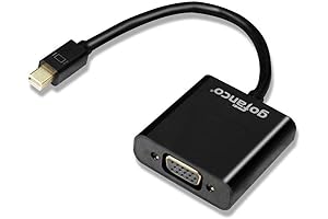 Enhanced Mini DisplayPort to VGA Compatibility Adapter with Flawless HD 1080p Resolution