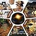 5 Pack Replacement Solar Light Parts(Top Size 2.76 Inches, Bottom Size 2.36 Inches),7 Lumens Warm White LED Waterproof