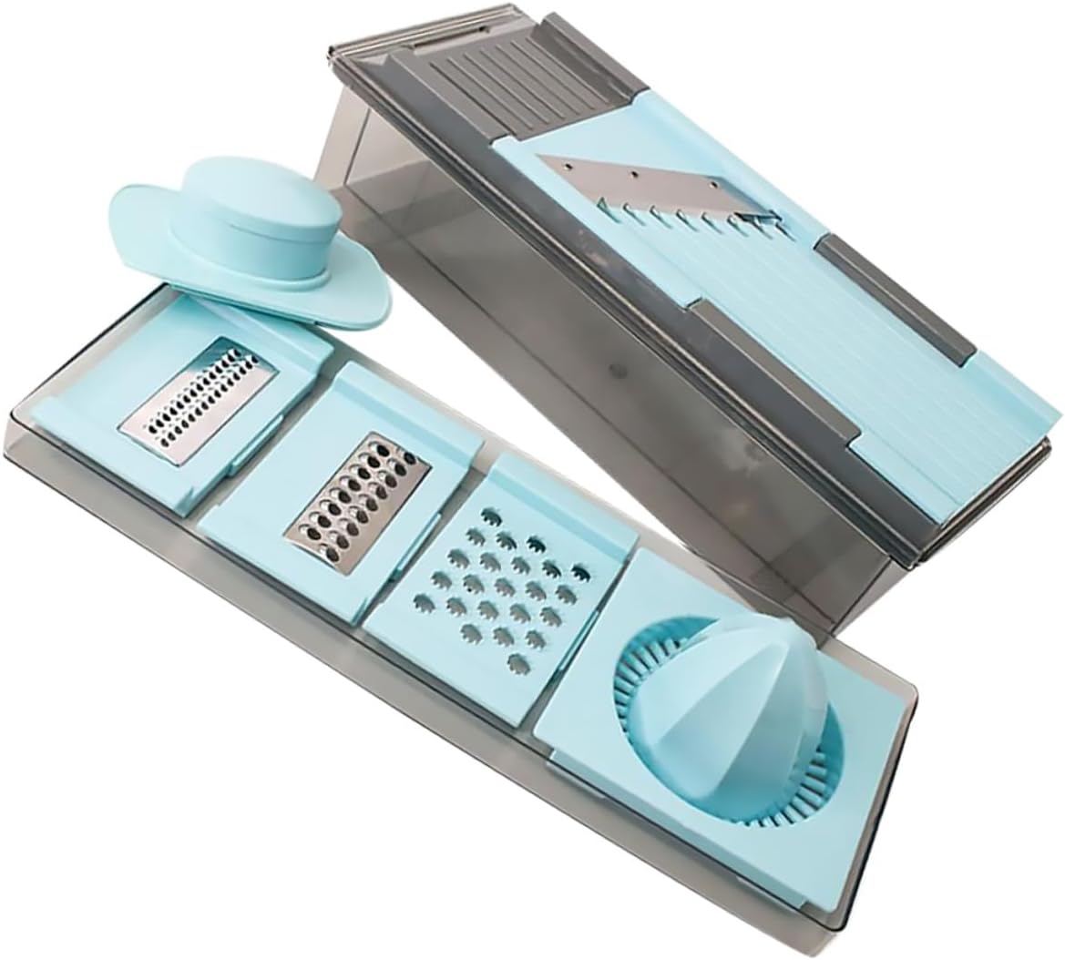 Multifunction Vegetable Cutter Grater Juicer Squeezer Portable Manual Slicer for Efficient Vegetable Fruit Preparation in Home Restaurant Kitchens