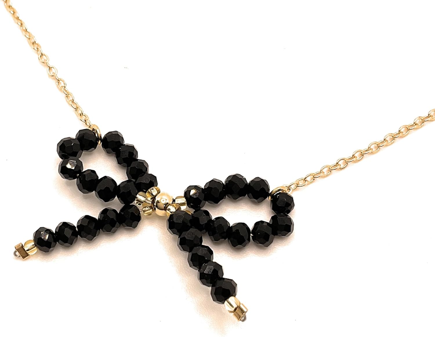 Delicate bow necklace for women, bow necklace for women, gold necklace, coquette style, coquette necklace for women