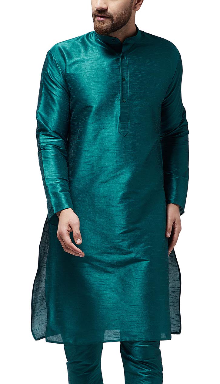 Men's Silk Blend Regular Fit (Since 1958 ONLY Long Kurta-image-9
