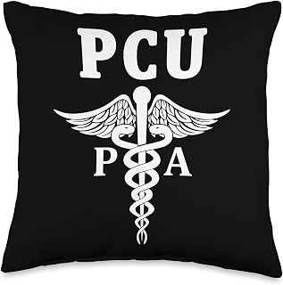 PCU Progressive Care Unit PA Physician Assistant Symbol Logo Throw Pillow