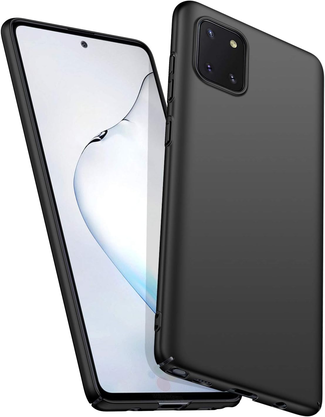 Slim Fit Samsung Galaxy Note 10 Lite Case, Ultra Thin Anti-Fingerprint and Minimalist Hard PC Cover for Samsung Galaxy Note 10 Lite (Black)