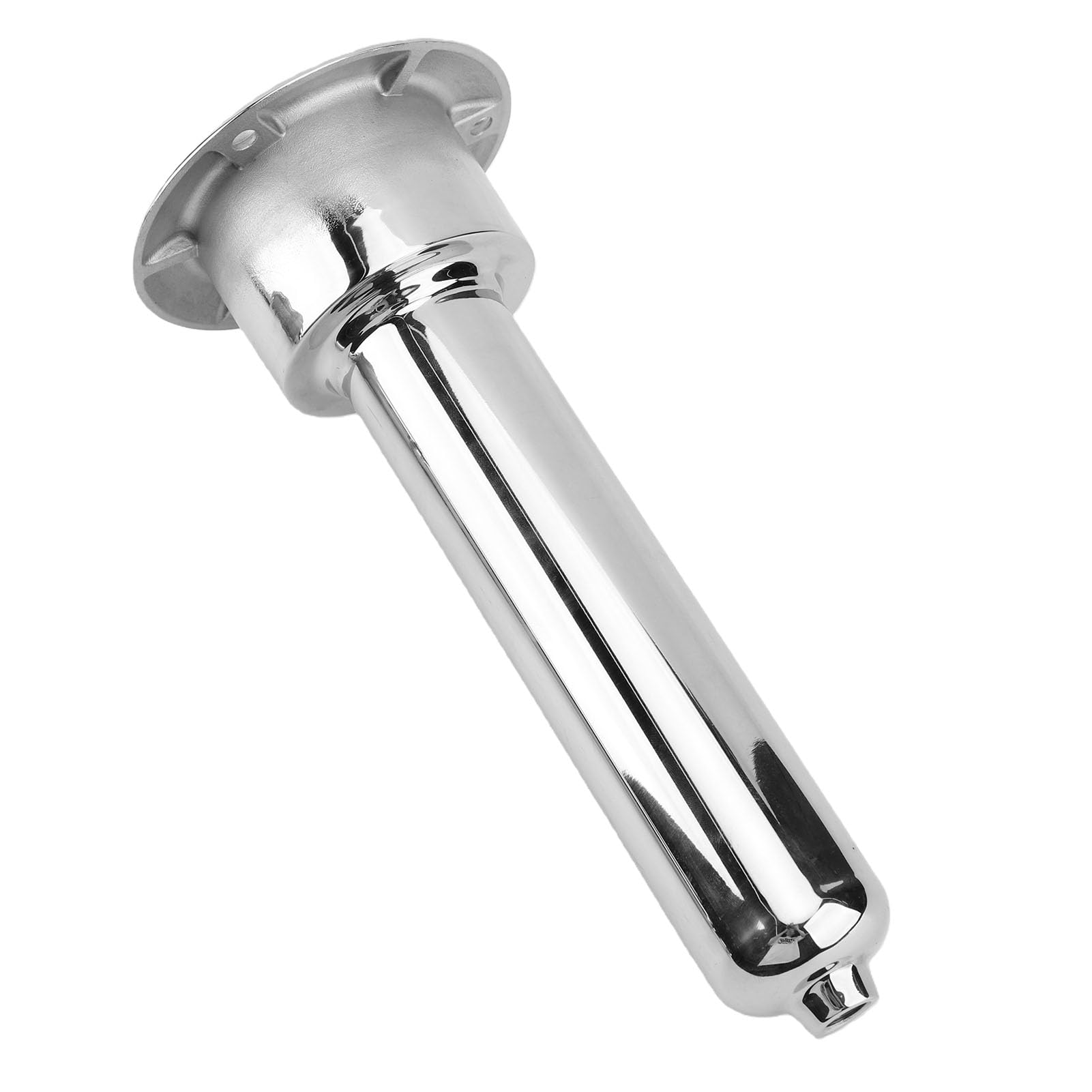 Luocute Portacanna da Pesca da Barca a Incasso, Supporto per Canna da | Acciaio Inox 316 Lucido, Testa da 78 Mm, Flangia 0/15/30°, Fori e Fermo