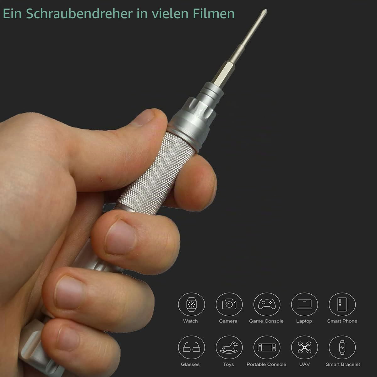 Precision Tools Präzisions-Schraubendreher-Set Reparatur-Set für Smartphone, Elektronik, Laptop und andere Geräte, 23-teilig