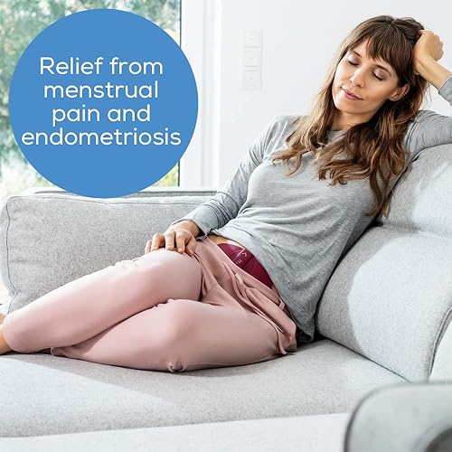 Miniatura 8 de Beurer EM50 Unidad TENS y Almohadilla Térmica - Portátil para Alivio del Dolor de Cólicos Menstruales y de la Espalda Inferior, Recargable, Apagado