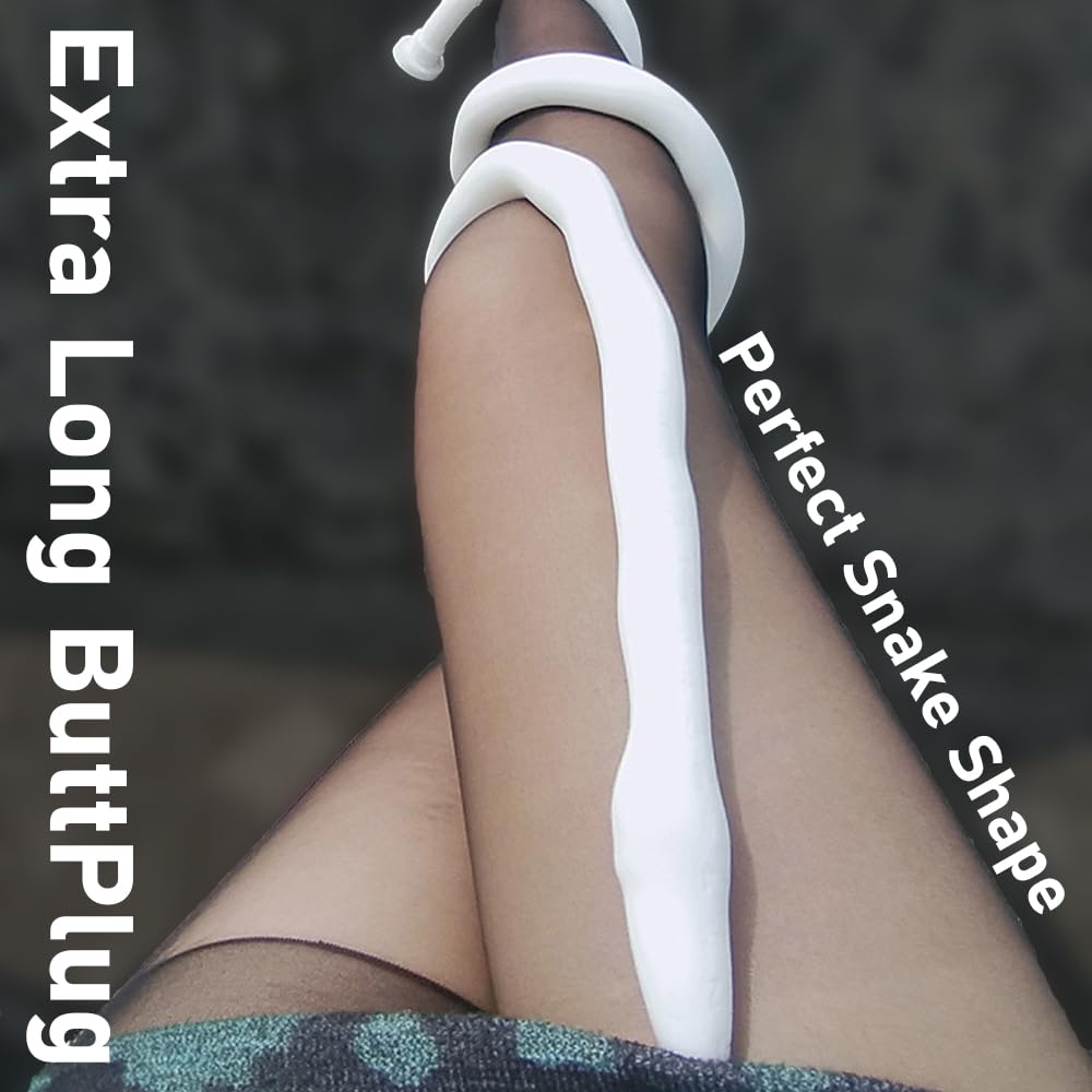 Gienocy 47" Super Long Anal Plug Dildo, Snake Flexible Silicone Butt Plug Vaginal Prostate Massage Stimulation Dilator BDSM Anal Sex Trainer Extreme Adult Sex Toys for Gay Men Women Couples (): Green