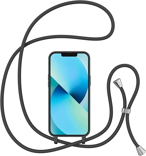 Miniatura 2 de ZTOFERA Funda para iPhone 14 Plus con correa, funda cruzada para teléfono con cordón ajustable para el cuello para el hombro, silicona suave a