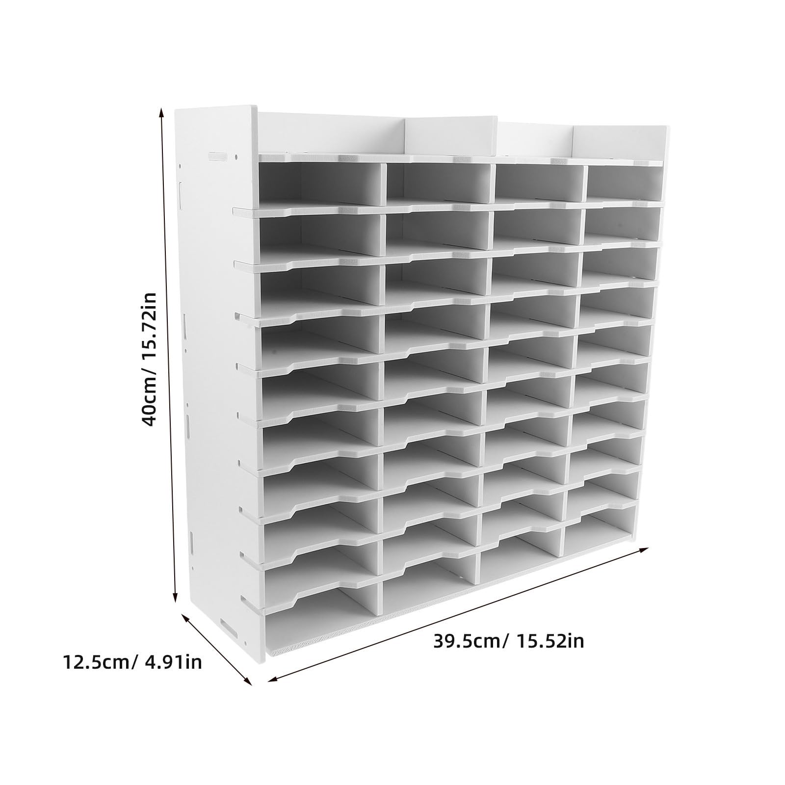 Organizer per Pennarelli e Matite Colorate da Scrivania con Divisori Verticali e 40 Scomparti in Plastica PP, Perfetto per Casa e Ufficio