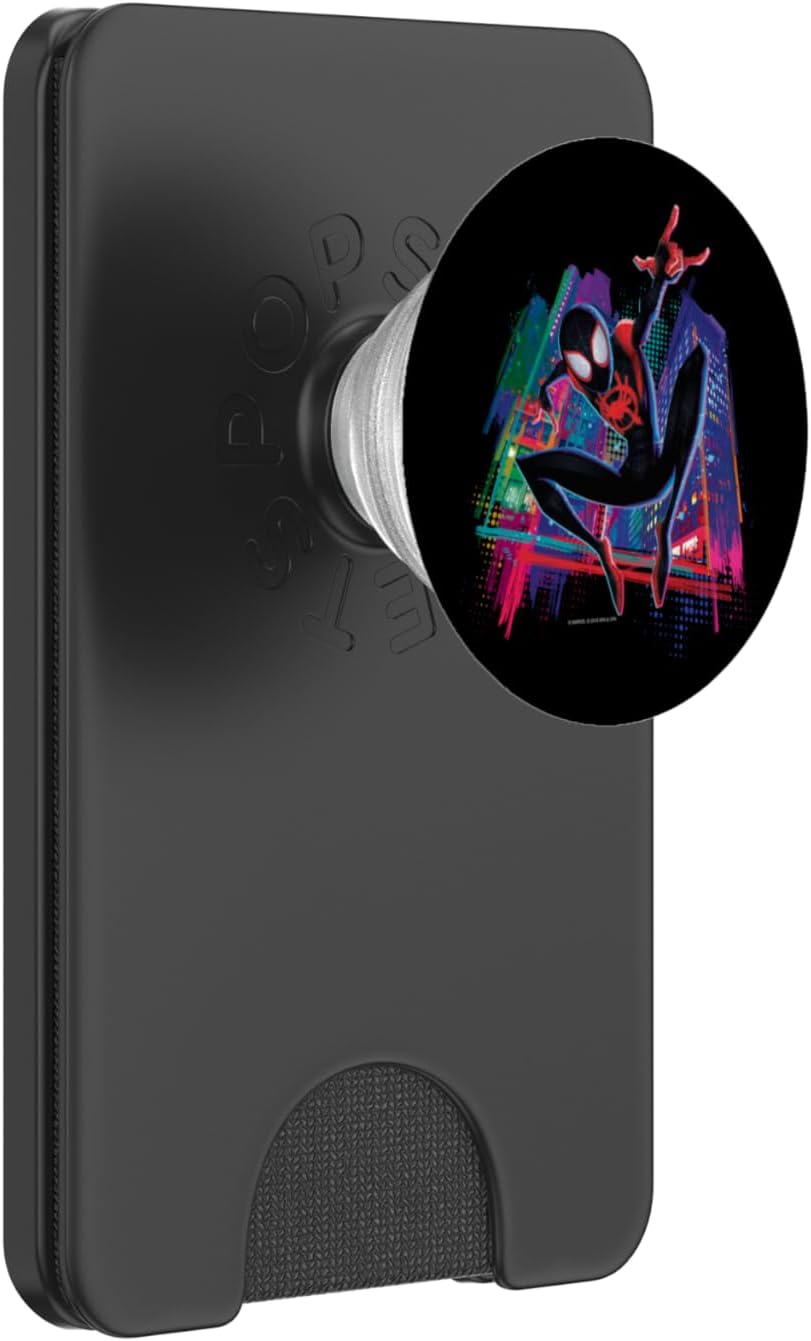 Marvel Spider-Man Miles Morales Graffiti City PopSockets PopGrip for MagSafe