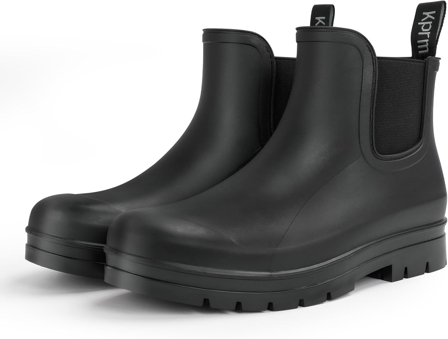 Ankle Rain Boots for Women Waterproof, Short Womens Rubber Chelsea Rainboots, Garden Shoes for Mud Barn Gardening Yard Farm Work - Image 6