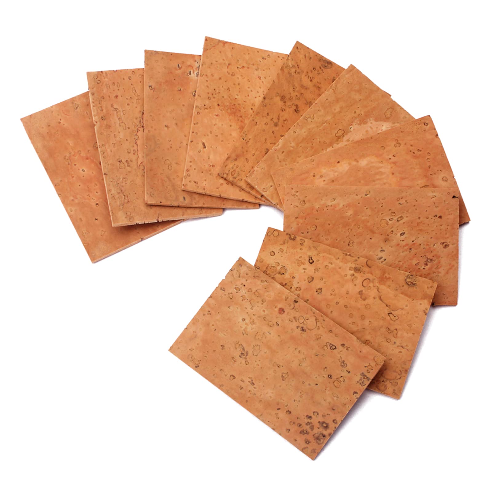 10 Pcs/Set Natural Neck Cork Sheet Saxophone Corks Lightweight Saxophone Neck Joint Cork Sheet For Alto Soprano