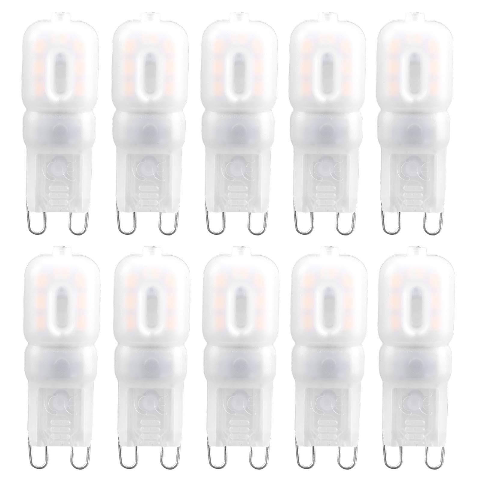 Marhynchus 1.5W Light Bulb, LED G9 Bulb 14LED Warm White, Energy‑Saving PC Material for Chandelier Ceiling Fan, Cabinet Light