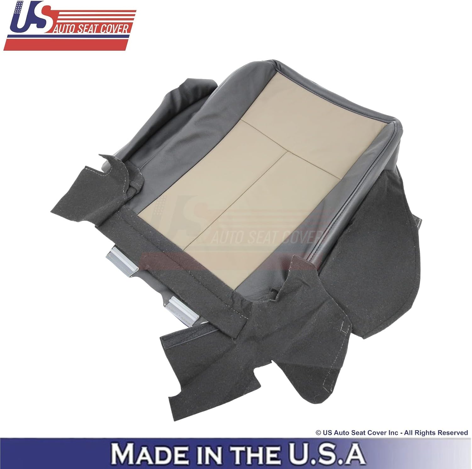 2007-09 fits Ford Expedition Eddie Bauer Leatherette Driver Bottom Cover Gray/Tan