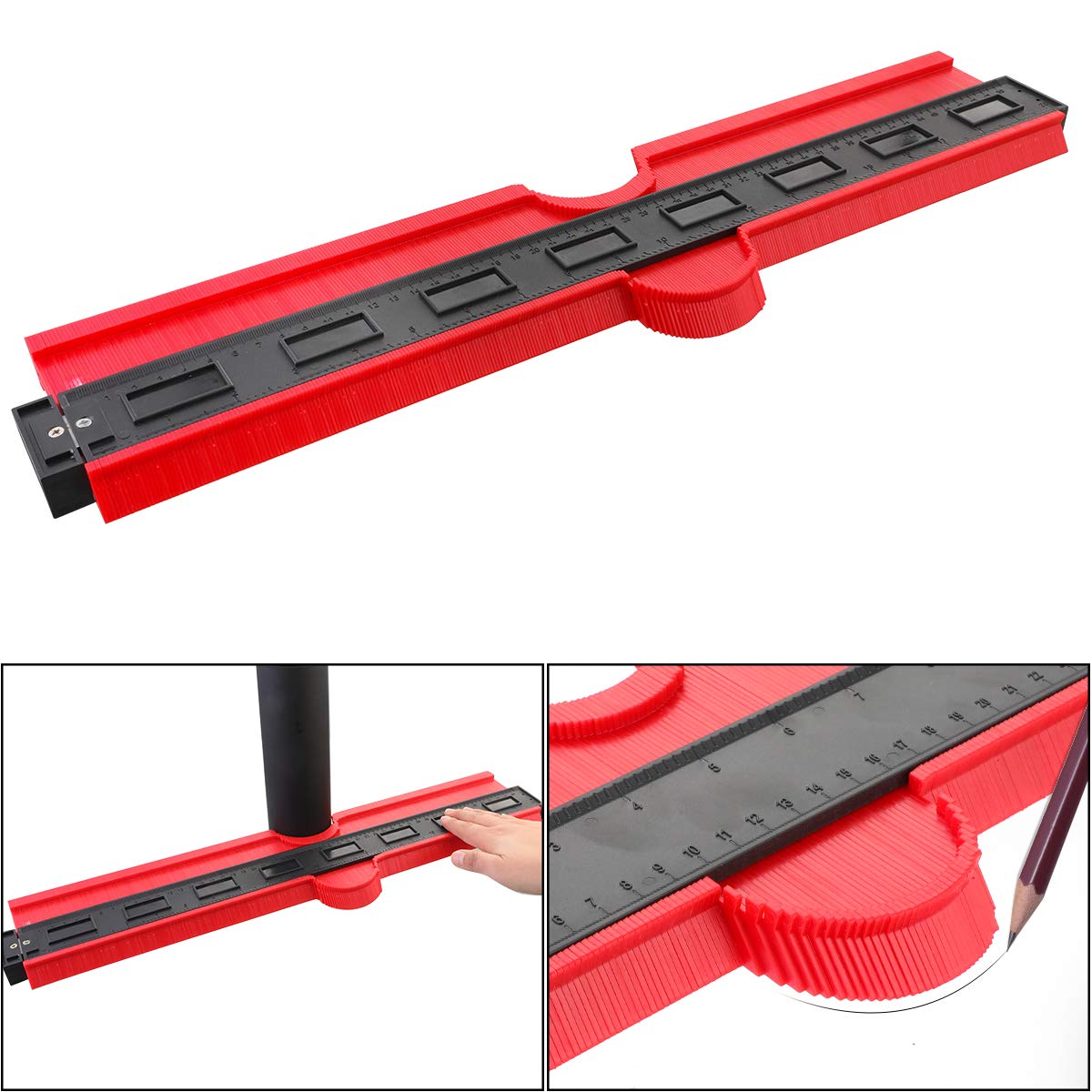 Contour Gauge Duplicator Profile Measuring Tool Plastic Woodworking