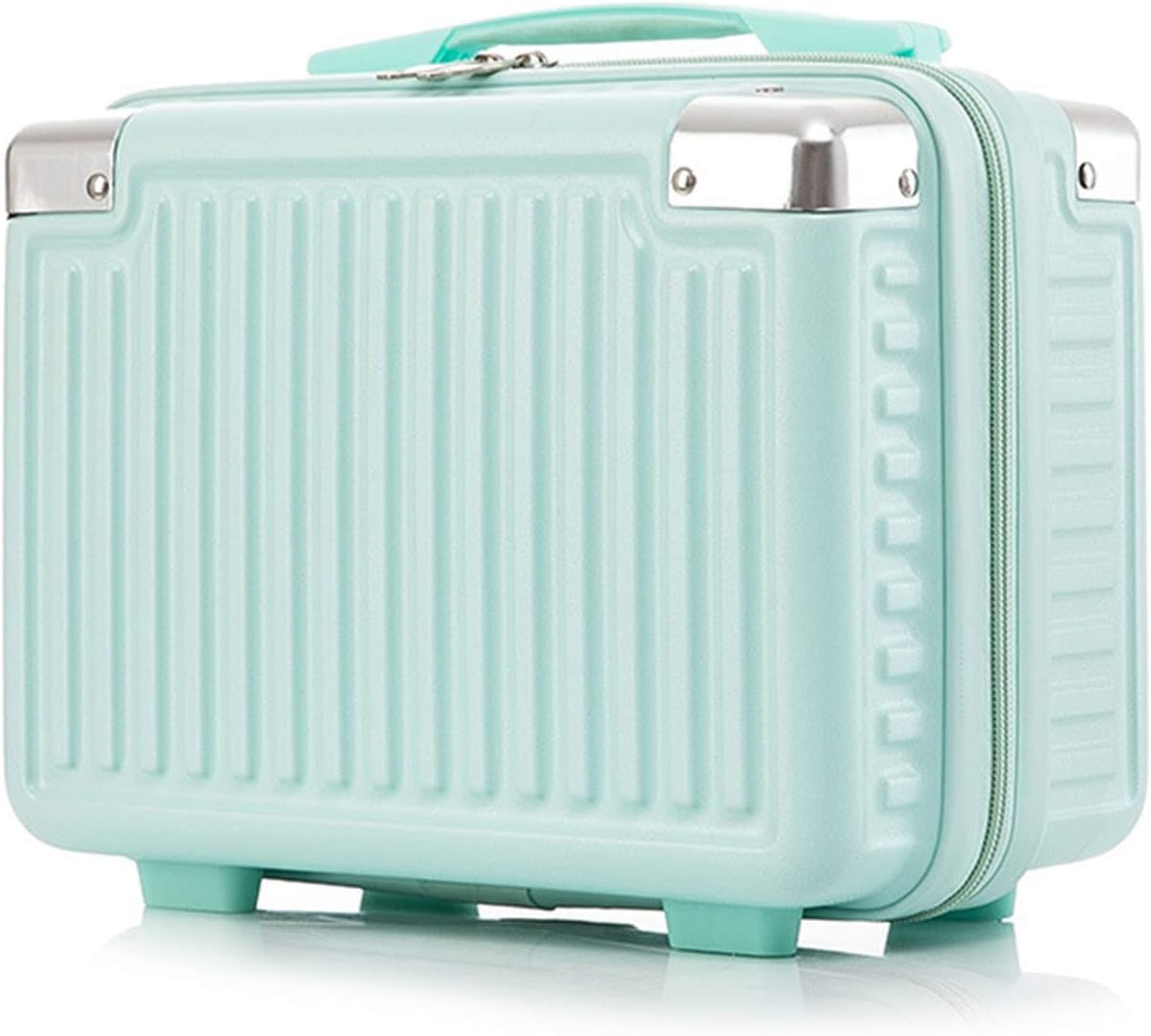 Borsa da Viaggio per Il Trucco da 14 Pollici - Custodia Cosmetica Multifunzionale per Bagaglio A Mano, Organizer per Articoli da Toeletta E Prodotti di Bellezza Green One Size