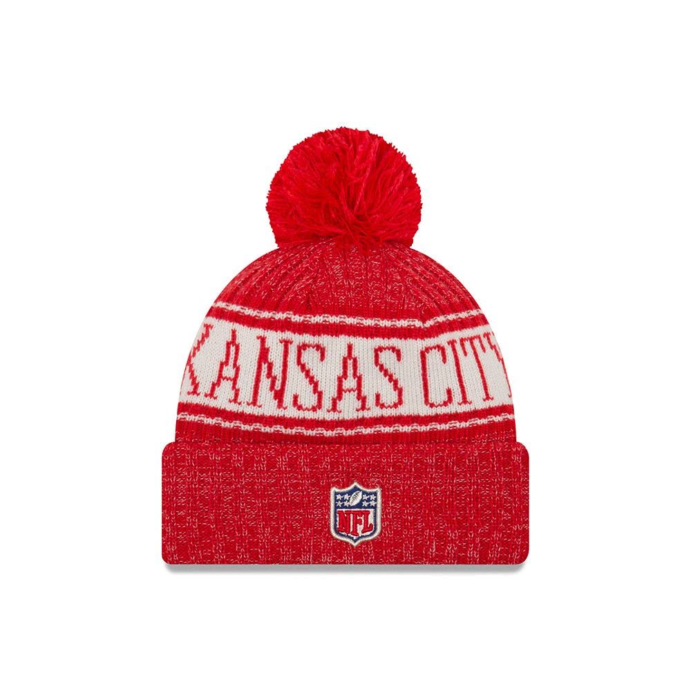 New Era Kansas City Chiefs - Czapka - NFL 2018 Sideline Sport OTC Knit - Czerwony/Biały
