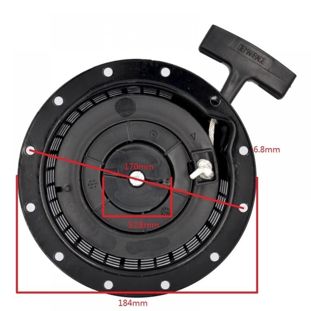 Lanceur à rappel compatible avec pompe à eau et générateurs EF2600 EF2700 MZ175 166F