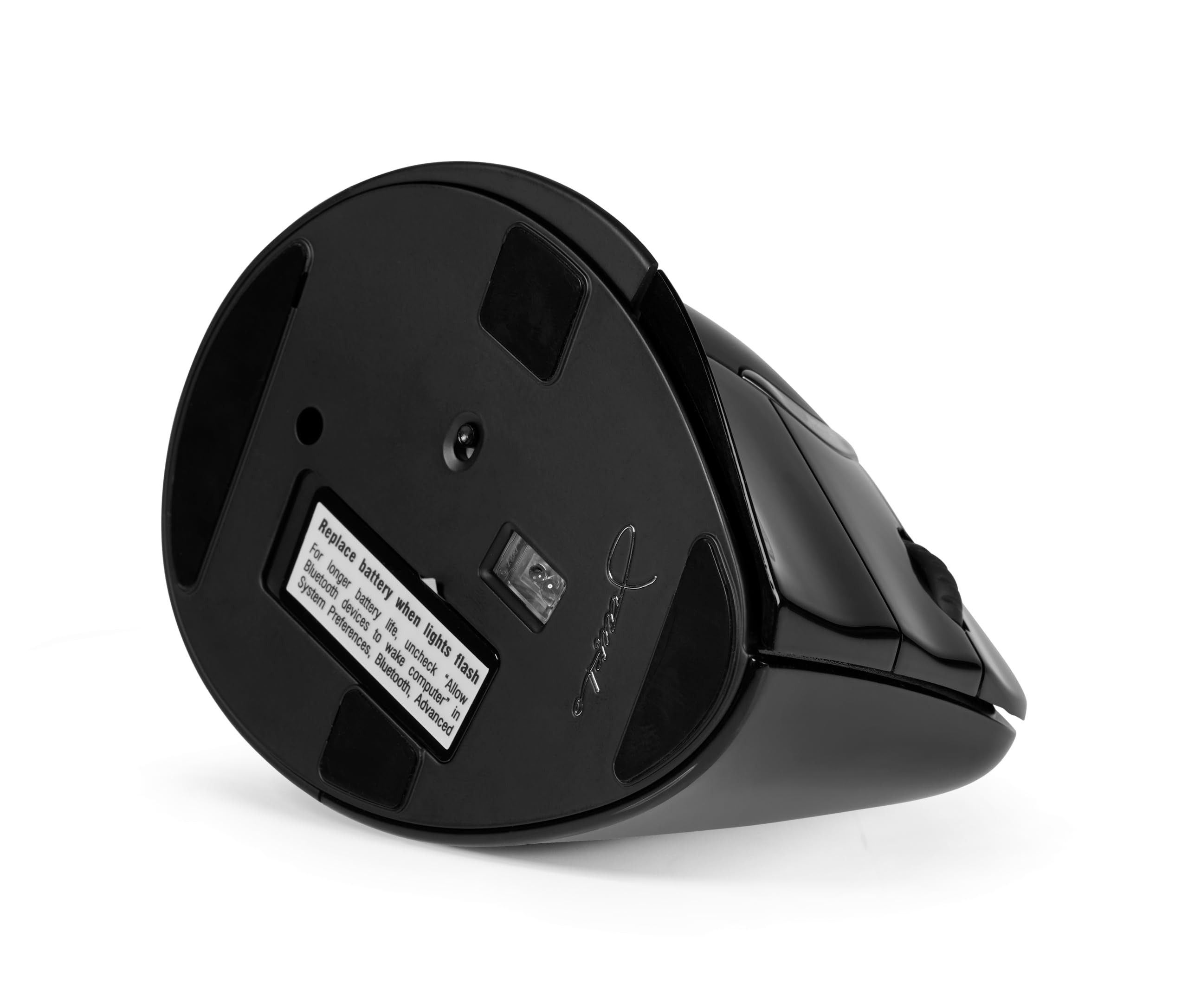 BakkerElkhuizen Evoluent4 - Mouse ergonomico verticale per MacOS, per destrorsi, senza fili, colore: Nero