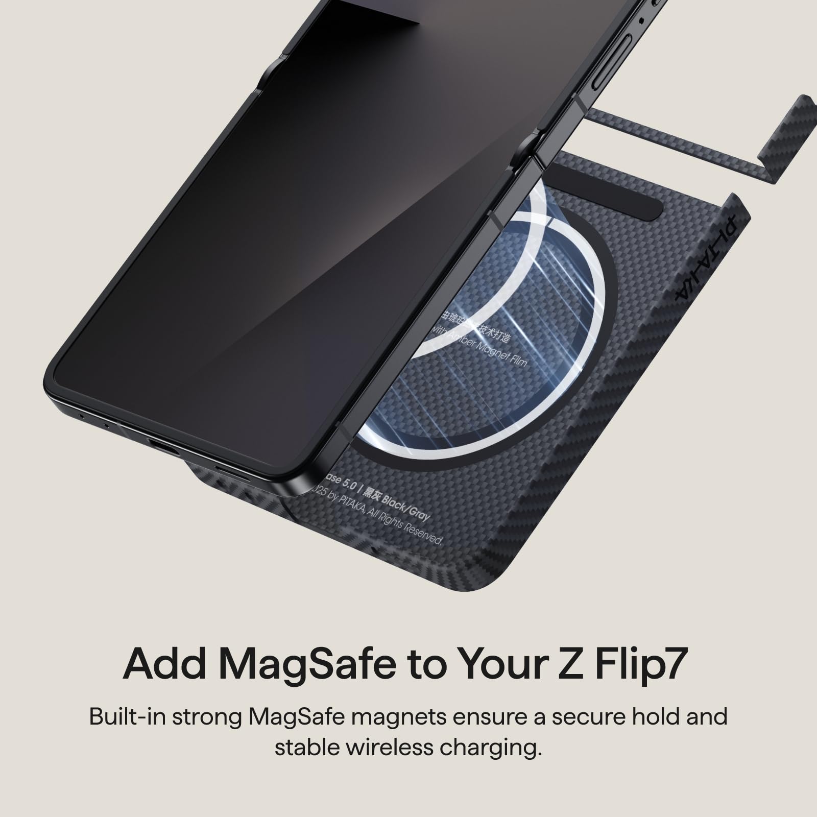 Amazon.com: pitaka for Z Flip 7 Case, Compatible with MagSafe