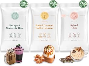 5 SPARROWS Sugar-Free White Chocolate Flavored Drink Mix- Stevia, Keto Friendly, No Sugar Coffee Creamers (Trial Combo B, Set of 3 Samples)