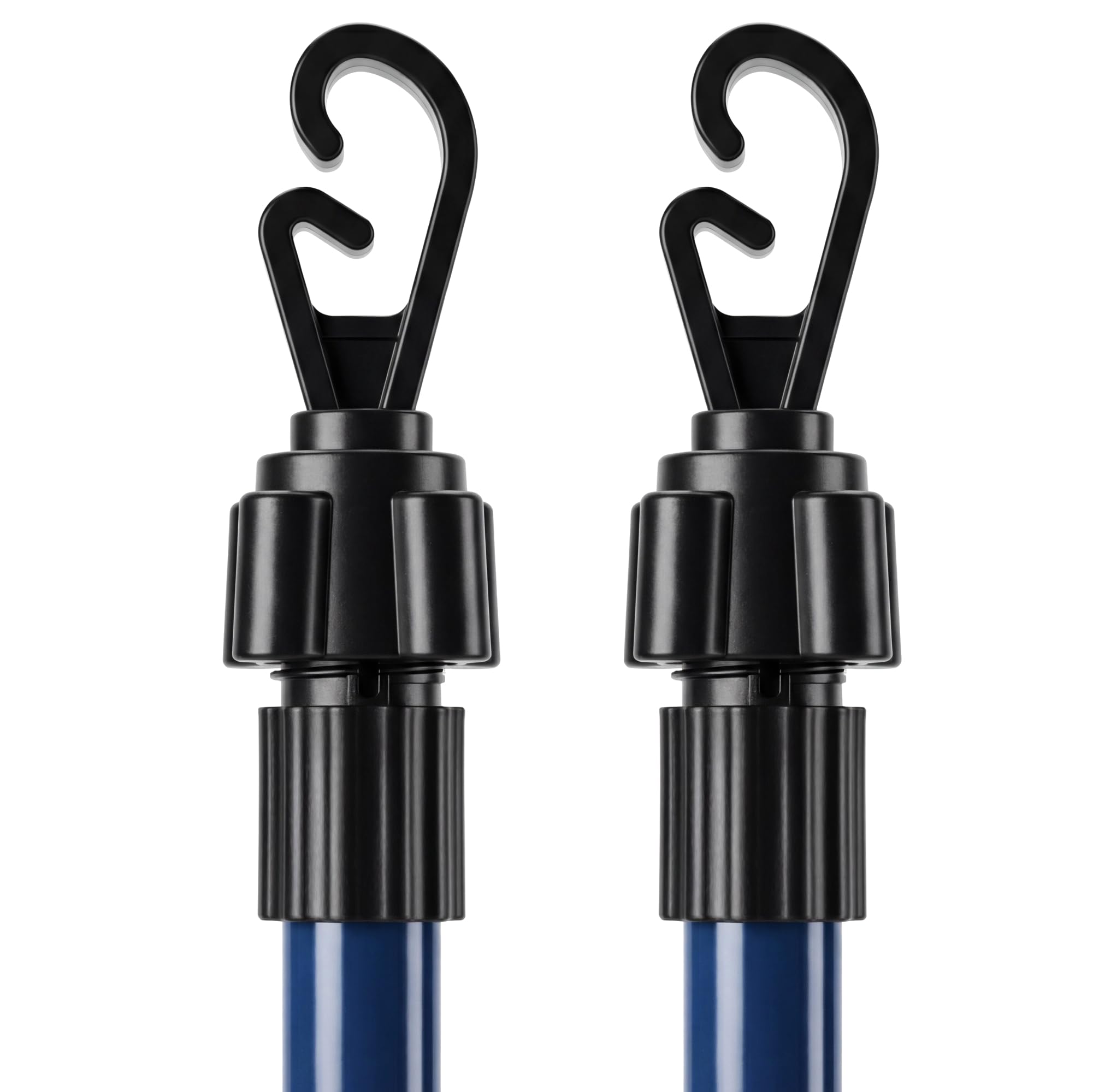 Vivo Technologies Telescopic Washing Line Prop Pole Clothesline Heavy Duty Home Garden Washing Line Dry Clothes Drying Airer Support Extenedable to 2.4M