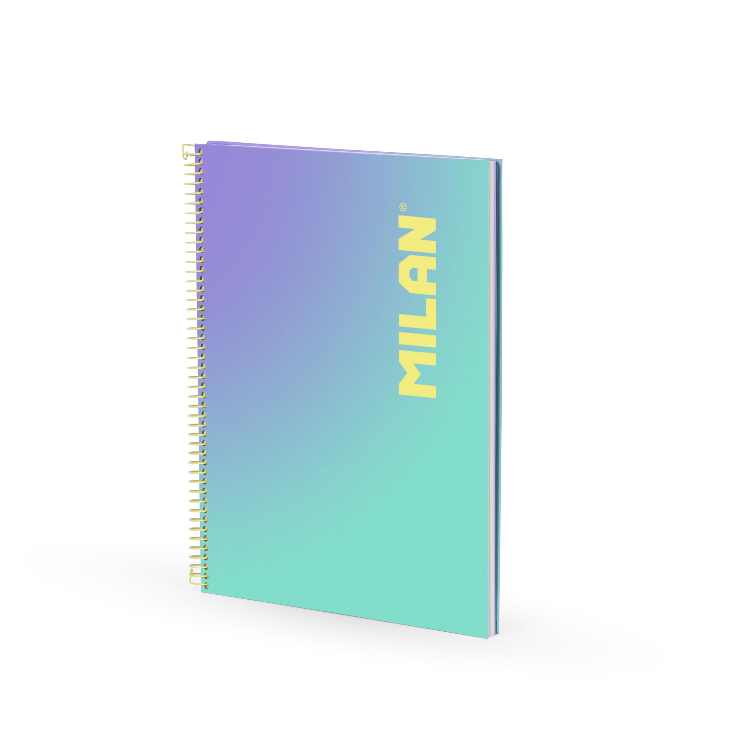 MILAN A4 Hardcover Spiral Notebook - 90 Sheets - 95gsm - Sunset Collection - Turquoise
