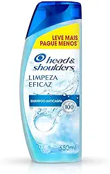 Head & Shoulders Shampoo Anticaspa Limpeza Eficaz Limpeza Profunda e Refrescância 650 ml