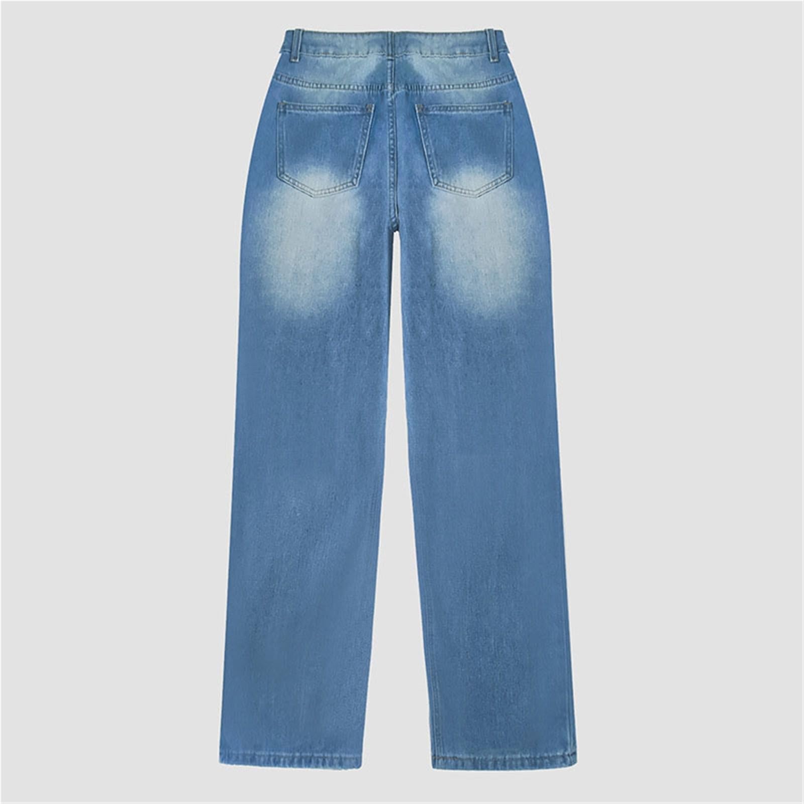 Jeans Tonneau Pour Femmes, Jeans Courts À Jambe Large, Taille Haute, Baggy, Boyfriend, Mom, Pantalon En Denim À La Cheville Avec Poches, Streetwear En Denim, Jeans Baggy Pour Femmes