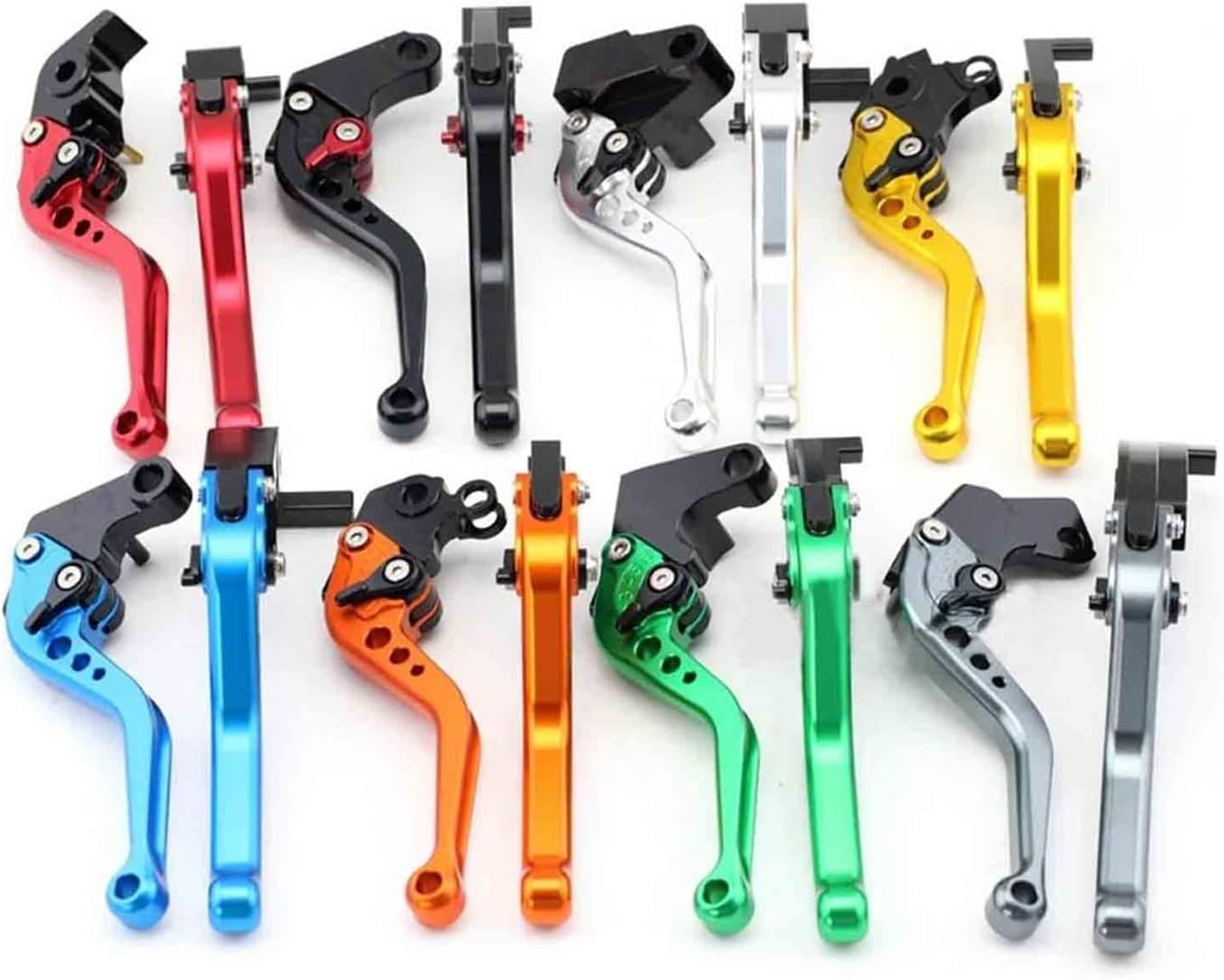 Motorcycle Levers Short Brake Clutch Levers Compatible with 1200 Tuono/R RSV 1000 Tuono/Mille SL 1000 Falco Motorcycle Handles(Short Titanium)