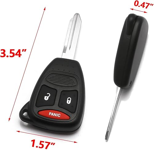 Miniatura 2 de Xotic Tech - Llavero sin llave ID46 de 3 botones de 315 MHz sin llave, sin cortar para sistema EWS, compatible con Dodge Ram o Mitsubishi Raider (ID