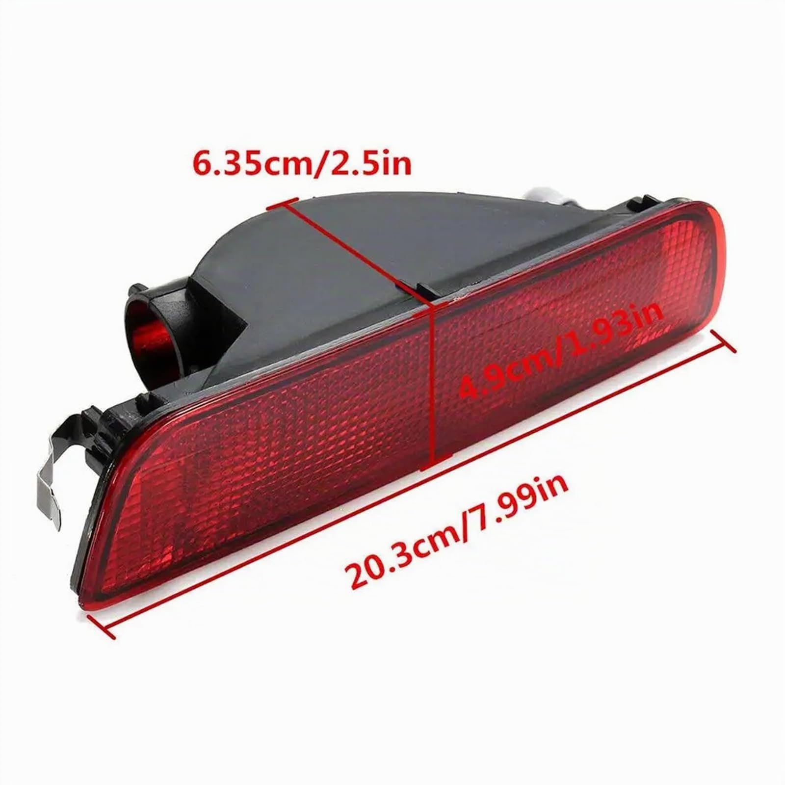 Fanali Posteriori Compatibile con Nissan per Qashqai 2007-2013, Fendinebbia Freno Riflettore Luci Accessori per Auto, 26580JE20A