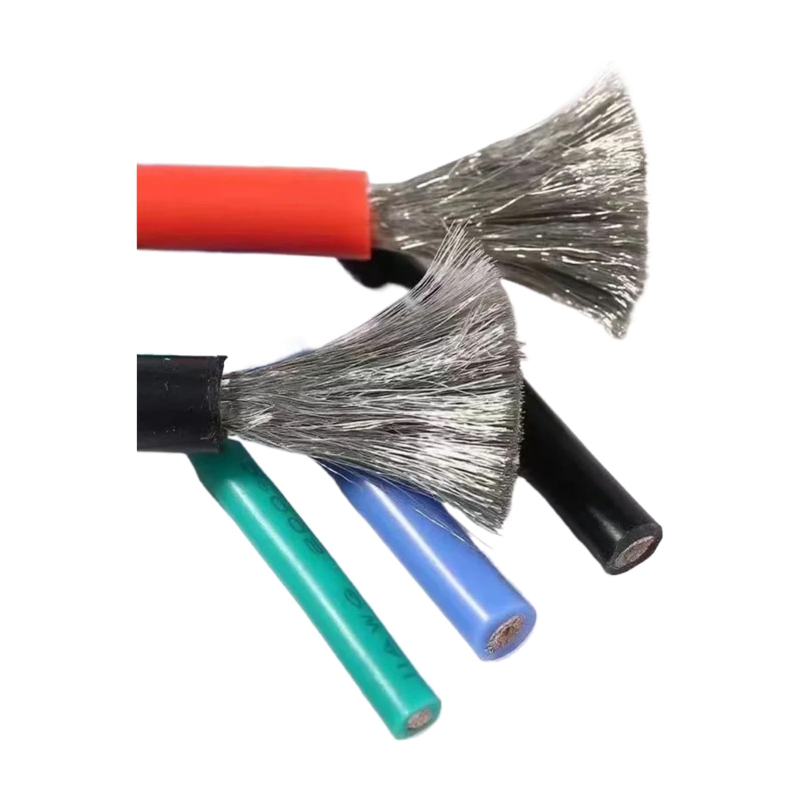 Cable de silicona 30 awg 28 26 24 22 20 awg 18 awg 16 awg Tinned Copper Flexible(Red; 22 AWG-30 m)