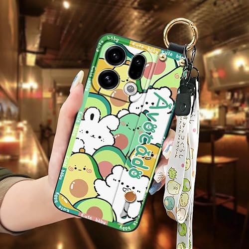 Phone Case Compatible with OPPO Find X9, Phone Holder Anti-dust Silicone Lanyard Dirt-resistant Ring Protective Design Shockproo