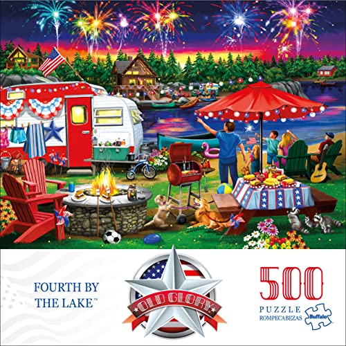 Buffalo Games - Fourth by The Lake - 500 Piece Jigsaw Puzzle, Multicolor - Image 2