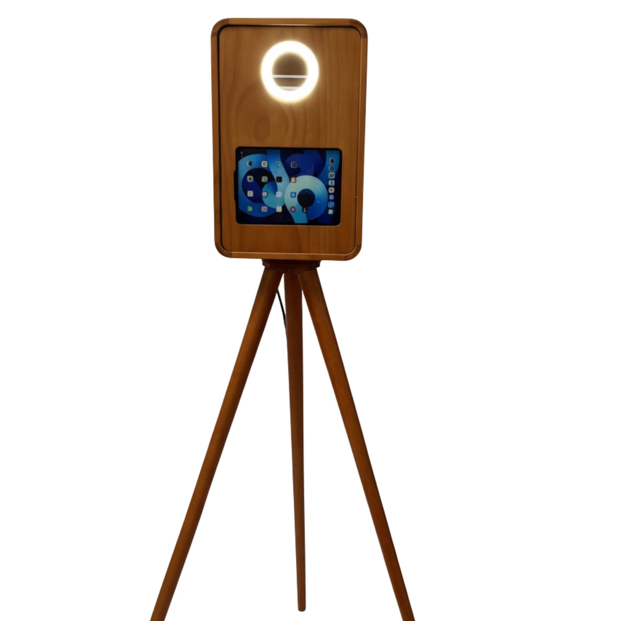 Cabina de fotos vintage para iPad DSLR - Solo cápsula de madera