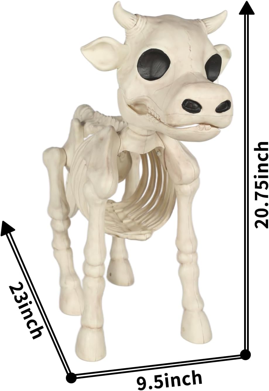Seasons Large Skeleton Cow Halloween Decoration for Crazy Bonez Skeleton Line