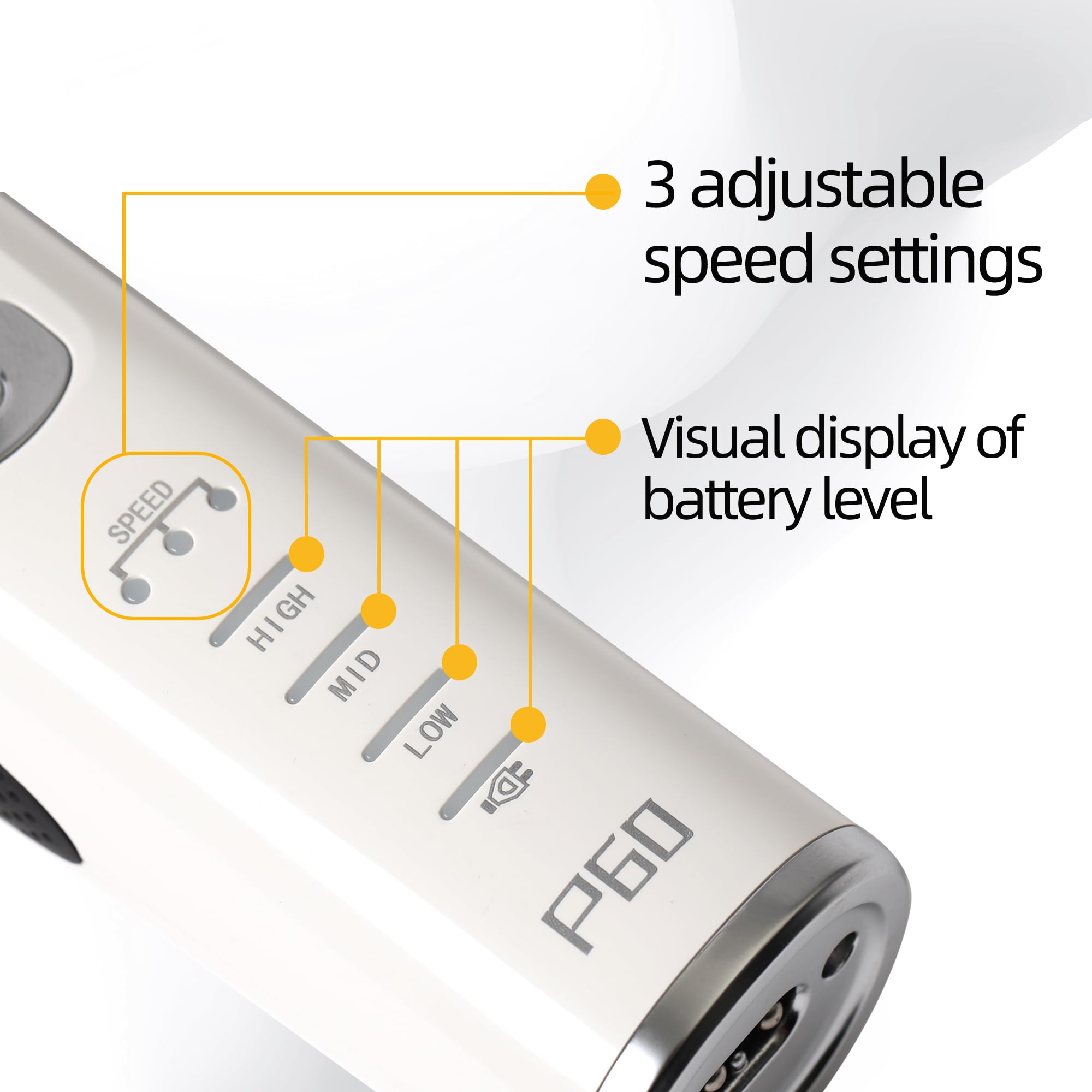 Tondeuse de toilettage pour chiens et chats - 3 vitesses - Faible bruit - Tondeuse électrique avec lame en céramique 10 FC et acier inoxydable