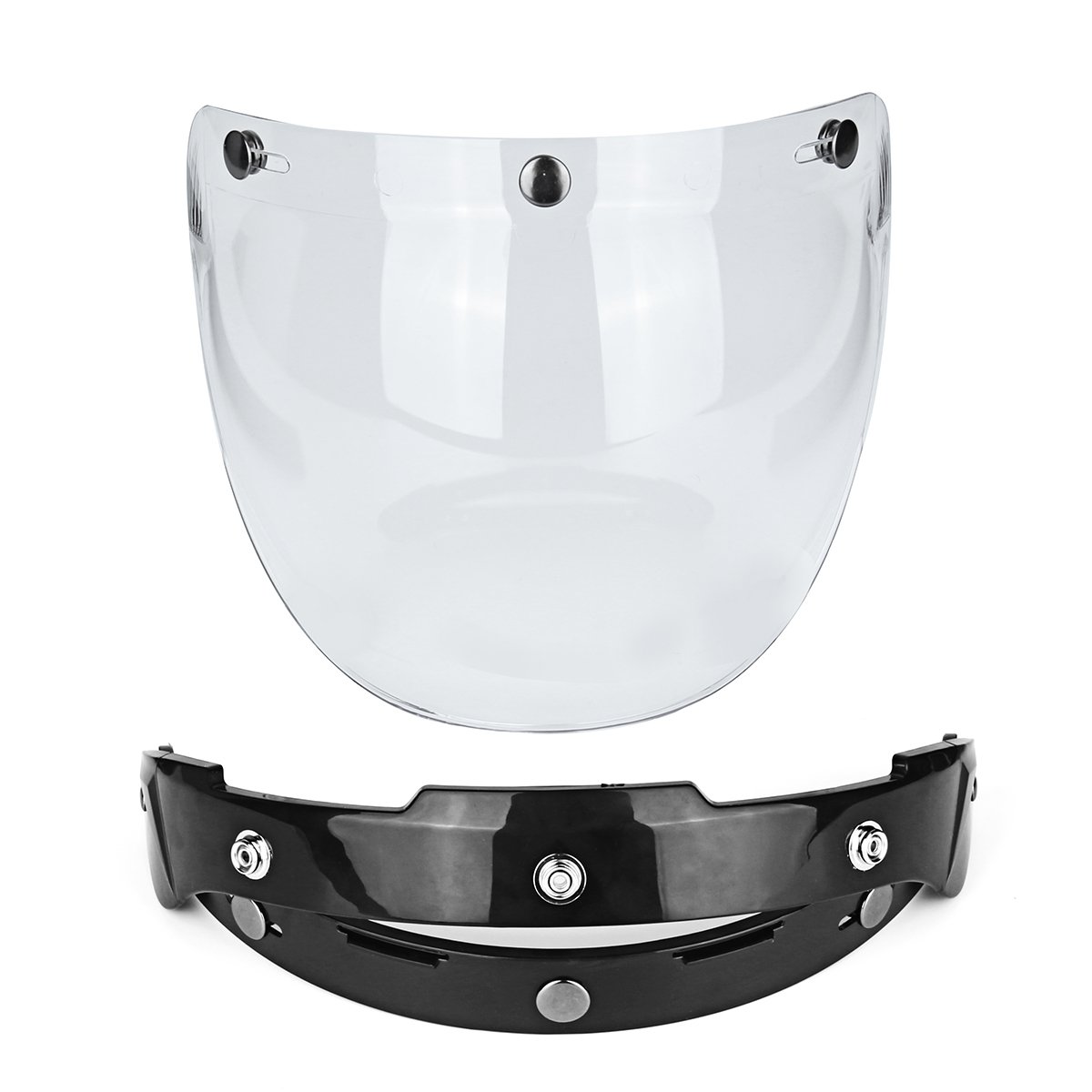 Apra Il Casco Motociclo Bolla Visiera Obiettivo per Harley Jet Casco - Chiaro