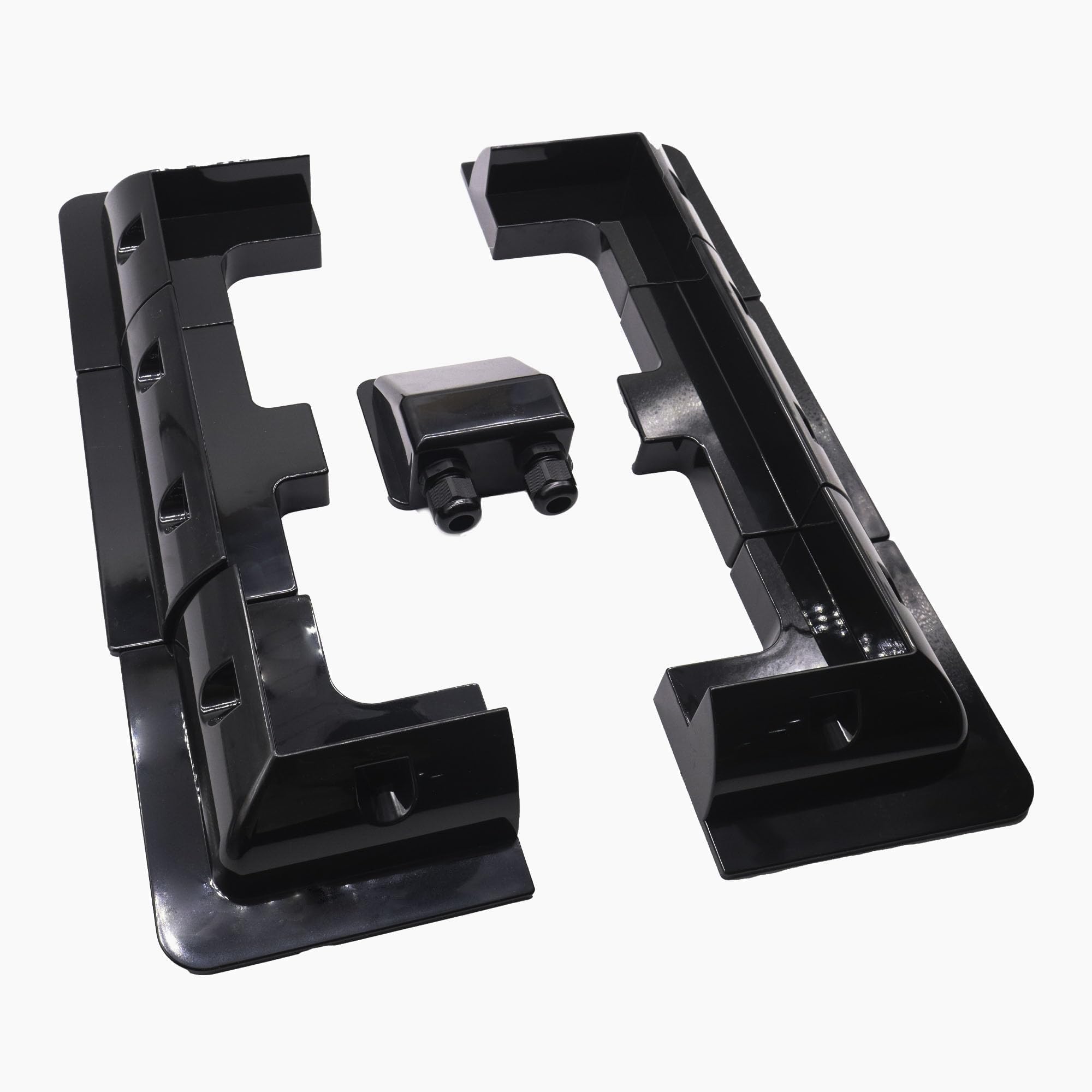 7 staffe per pannelli solari, staffa di montaggio per pannello solare, staffe laterali, set di staffe angolari in ABS, senza trapano. Ampiamente usate su camper, barche, tetti piatti,