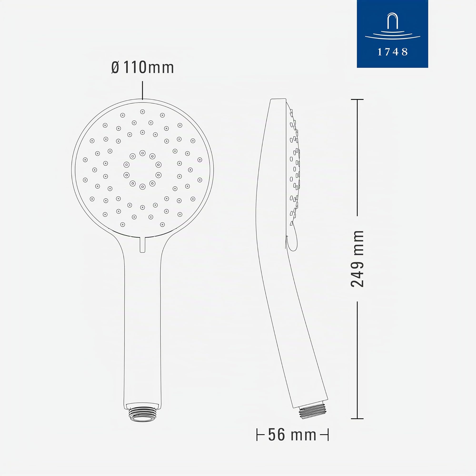 Villeroy & Boch Universal Showers douchette à main – Chrome
